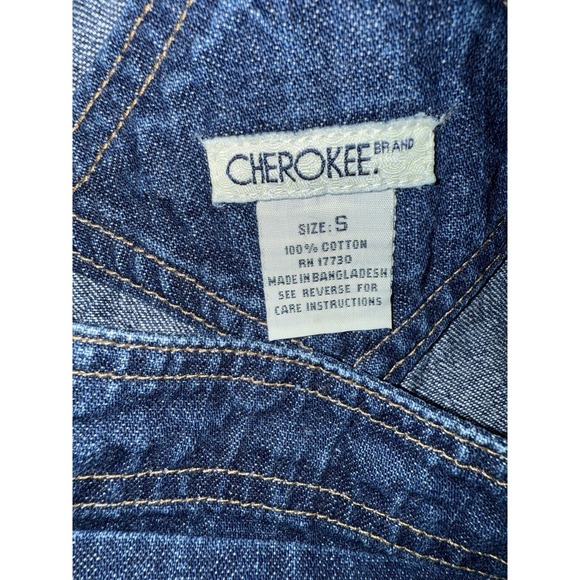 VTG Cherokee Handmade Cottagecore Overalls Pants Upcycled Fallcore Sz S Garden - Picture 7 of 9
